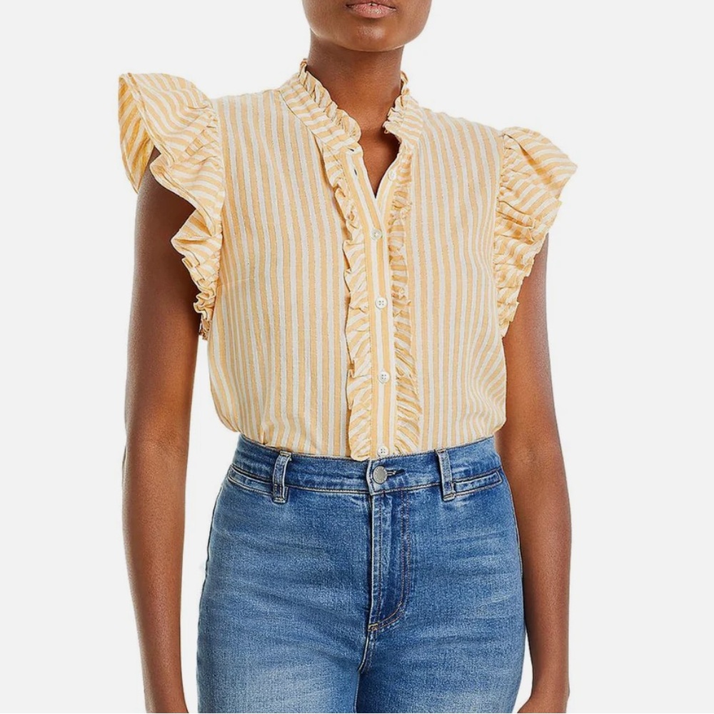Veronica Beard Women’s Metallic Cotton Blouse